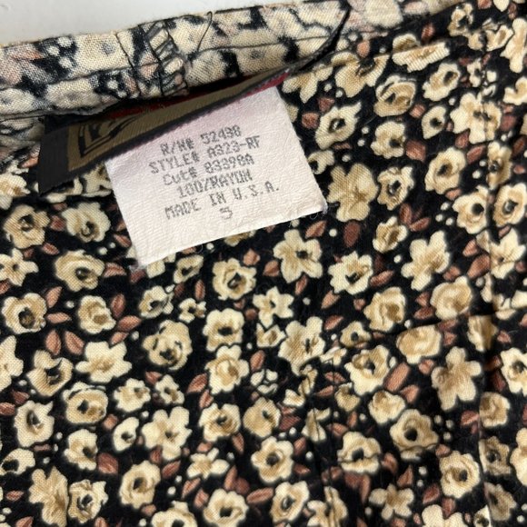 Vintage 90s Floral Mini Skirt / Skort - XS - POCKETS - Picture 7 of 7